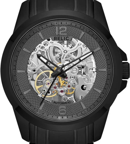 Miniatura 3 de Relic by Fossil Reloj de vestir automático de acero inoxidable Damon para hombre