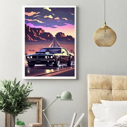 Miniatura 4 de Euibziy Diaomnd Kits de Pintura de Diamantes para Adultos DIY 5D Redondo Taladro Completo Coche Arte de Diamantes Pintura de Diamantes para Adultos