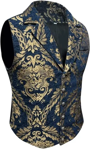 Miniatura 2 de COMBACK Chaleco de traje gótico victoriano para hombre Steampunk