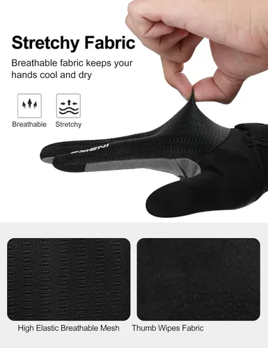 Miniatura 3 de INBIKE Guantes de ciclismo para bicicleta de carretera, guantes acolchados de gel con memoria para hombres y mujeres, guantes de ciclismo