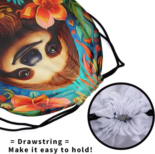 Miniatura 89 de Bolsa de agarre de gimnasia de piel de animal, bolsa de gimnasia con cordón ajustable, bolsa de cuerda para fauna silvestre, Mariposas Galaxy