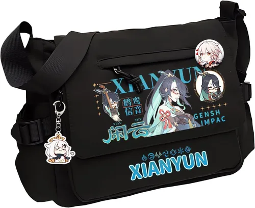 Miniatura 10 de Game Handbag Crossbody Bag, Cute Single Shoulder Bag, Adult 3D Print Anime Backpack Black-2