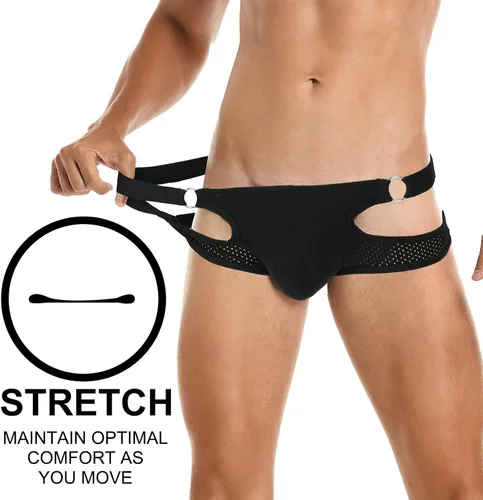 Miniatura 90 de SKYSPER Jock Strap Athletic Supporter para hombres Sexy Jockstrap Ropa interior masculina