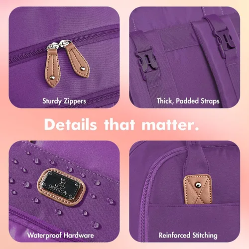 Miniatura 5 de Dikaslon Mochila para pañales con cambiador portátil, funda para chupete y correas para cochecito, bolsas de bebé unisex grandes para niños y niñas