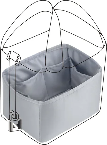 DGAZ Organizador de bolso, sedoso y suave, se adapta a bolsas de picotina 1822, seda, bolso de lujo en moldeadores de bolsa (Bleu Pale, PC22)