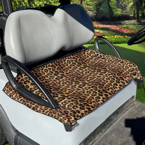 Miniatura 7 de Yewattles Funda de Asiento de Carrito de Golf Portátil Toalla de Asiento Club Car Ajuste Universal Carrito de Golf de 2 Asientos