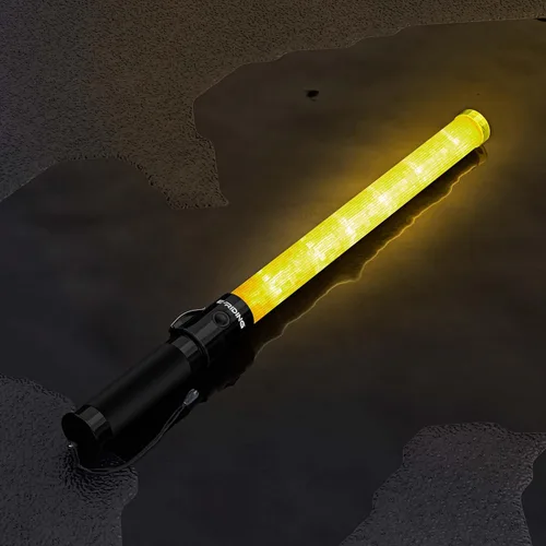 Miniatura 8 de E-riding Paquete de 8 Bastones de Seguridad para Control de Tráfico Aéreo de 21 pulgadas, Bastón de Señalización de Seguridad de Tráfico con Luz LED