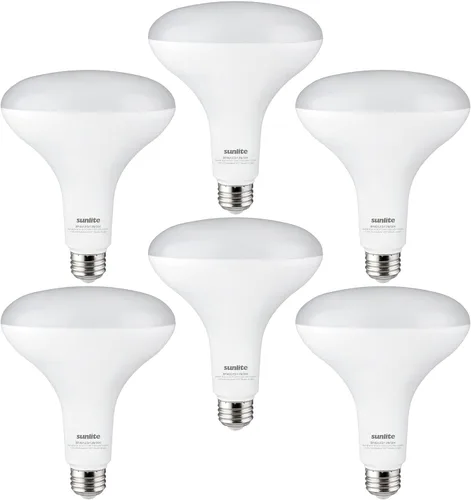 Miniatura 10 de Sunlite 41191 Bombilla LED BR40 empotrable, 14 W (equivalente a 85 W), 1060 lúmenes, base media (E26), regulable, inundación, certificación UL, 6500