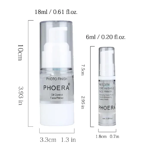 Miniatura 7 de PHOERA - Paquete de 2 imprimaciones para maquillaje facial, encogimiento de poros, arrugas que eliminan las líneas finas, hidratación, Clean
