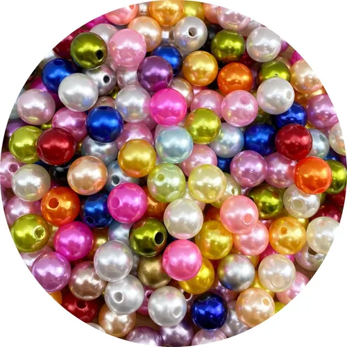 Miniatura 24 de 3000 cuentas de perlas de 0.118 pulgadas con agujero redondo suelto para decoración del hogar, rellenos de jarrones, manualidades, fabricación
