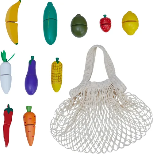 Miniatura 11 de Teamson Kids - Little Chef Frankfurt - Accesorios de cocina de madera para cafetera, color verde, 8 piezas