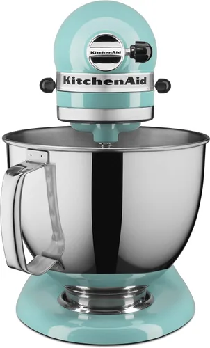 Miniatura 2 de KitchenAid Value Bundle Artisan Series - Batidora de pie inclinable de 5 cuartos de galón con batidor de borde flexible incluido, KSM150FEAQ, Aqua