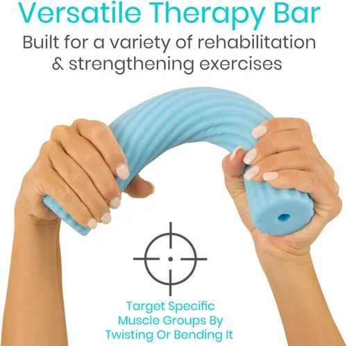 Miniatura 9 de Vive Barra de terapia flexible para alivio del codo de tenis (paquete de 4) – Ayuda de terapia física para mejorar la tendinitis y la fuerza