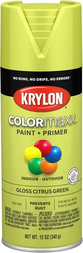 Miniatura 95 de Krylon K05599007 COLORmaxx Pintura en aerosol y base para uso en interiores y exteriores, color gris brillante para maquinaria, 12 onzas