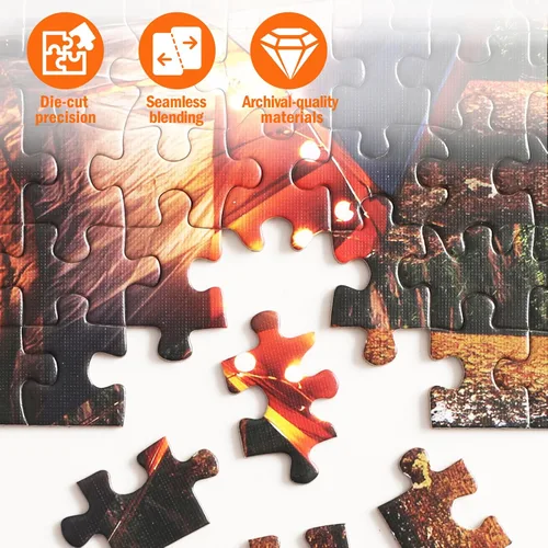 Miniatura 2 de Rompecabezas para Adultos de 1000 Piezas, Hermoso Rompecabezas Detallado de Pueblo Pesquero para Relajante Decoración del Hogar Nocturno, 20 x 27