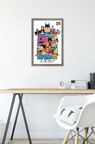 Miniatura 6 de Trends International DC Comics Movie Teen Titans Go! To The Movies - Póster de pared de collage, 22.4 pulgadas de largo x 14.7 pulgadas, versión