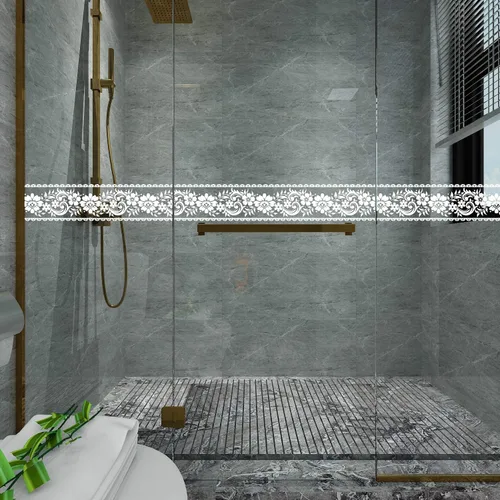 Miniatura 3 de VEELIKE - Cenefa decorativa blanca adhesiva con apariencia de encaje, para pared, removible y resistente al agua, decoración para baño, habitación