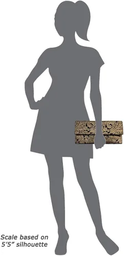 Miniatura 6 de JNB Paisley patrón de impresión embrague