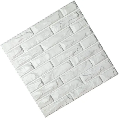 Miniatura 7 de Art3d Panel de Pared de Diamante 3D de PVC Dentado a Juego-Negro Mate, para Decoración Interior Residencial y Comercial Diamante mate negro