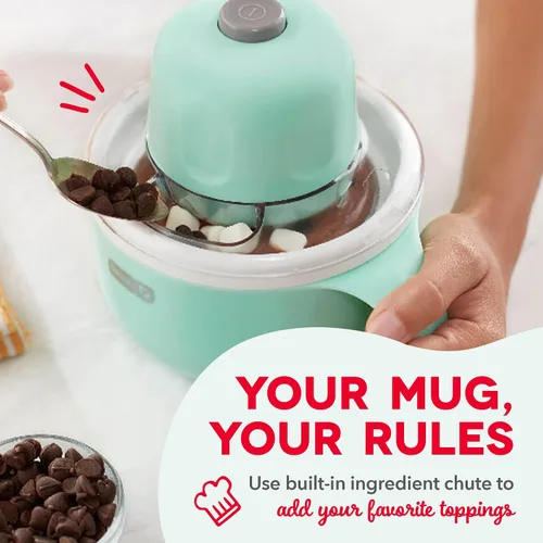 Miniatura 7 de Dash My Mug Ice Cream Maker - Máquina para hacer helados, hace una sola porción de gelato, yogur congelado, sorbete y más, fácil de limpiar y usar