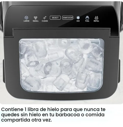 Miniatura 6 de ICEMAN - Máquina para hacer hielo de doble tamaño para encimera - Máquina de hielo portátil, máquina de hielo grande y pequeña con autolimpieza, 9