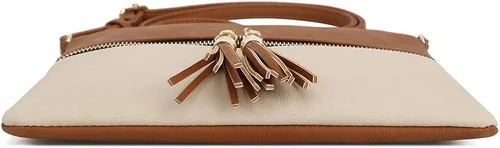 Miniatura 3 de SG SUGU - Bolso ligero y mediano con borla y bolsillo con cremallera