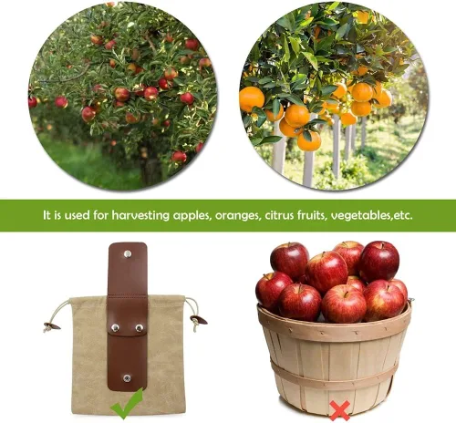 Miniatura 3 de Bolsa de forrajeo de lona encerada de piel sintética, plegable, para exteriores, bolsa de forrajeo para caza de hongos, cinturón de bushcraft, Caqui