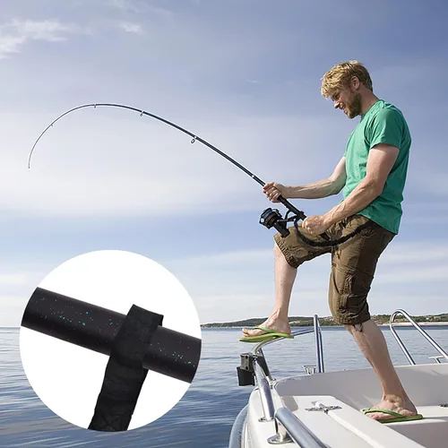 Miniatura 3 de Correa de remo de kayak, 1 paquete de cordón elástico en espiral para kayak, remo, caña de pescar que se extiende hasta 59 pulgadas (negro)