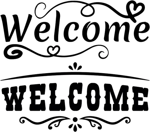 Miniatura 9 de 2 hojas de calcomanías de bienvenida – Calcomanías de vinilo para puerta delantera, cartas de bienvenida, entrada, oficina, dormitorio y puertas