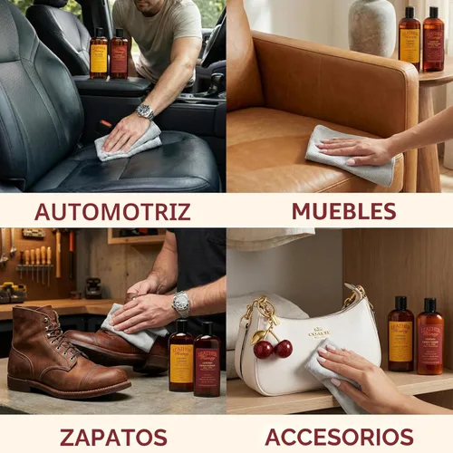 Miniatura 2 de Limpiador de piel de Leather Honey: el mejor limpiador de piel para vinilo y prendas de vestir, muebles, auto, interior, zapatos y accesorios. La