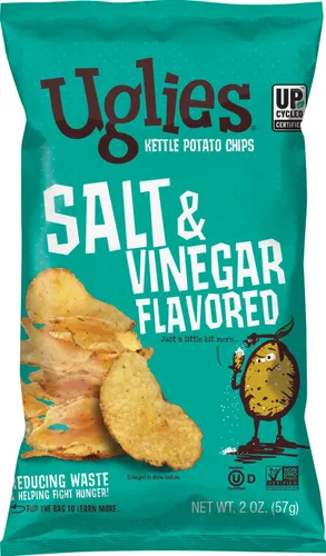 Miniatura 10 de UGLIES Patatas fritas cocidas en hervidor de agua, aperitivos sin gluten, patatas fritas Kosher, aperitivos sin OMG para niños u oficina, bolsas