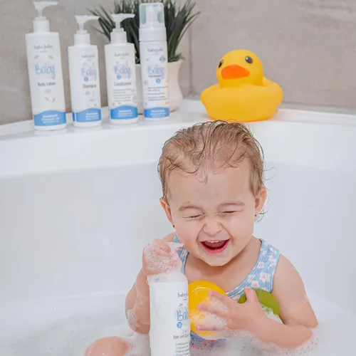 Miniatura 8 de Baby Jolie Acondicionador de cabello para bebés para niños y niños pequeños, acondicionador desenredante sin desgarros con manteca de karité