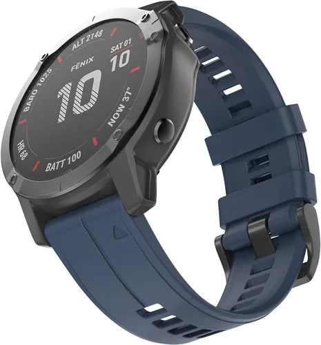 Miniatura 11 de OVERSTEP Correa de reloj de silicona suave compatible con Garmin Fenix 5X Band de 1.024 in de ancho para Fenix 6X/Fenix 7X/Fenix 5X Plus/Fenix 6X