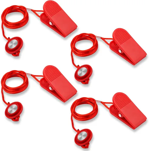 XIHIRCD Llave de seguridad universal para cinta de correr, interruptor de seguridad magnético, cinta de correr redonda, repuesto de llave de