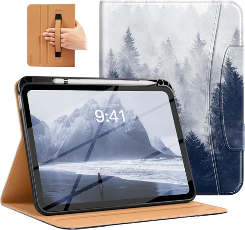 Miniatura 34 de MoKo Funda para iPad A16 de 11 pulgadas, funda para iPad de 11ª/10ª generación (2025/2022) con soporte para lápices y bolsillo, funda con soporte