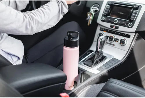 Miniatura 6 de Simple Modern botella de agua reutilizable con tapa con pajilla, de acero inoxidable con aislamiento al vacío, para gimnasio, viajes y deportes