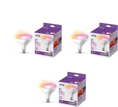 Miniatura 7 de Bombilla LED inteligente de color WiZ Connected de 120W PAR38 - Se conecta a tu Wi-Fi - Bombilla inteligente E26 - Controla con voz o aplicación +