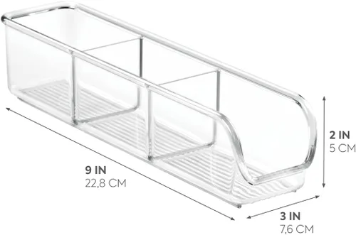 Miniatura 2 de iDesign Organizador de paquetes de plástico para cocina, contenedores de almacenamiento para azúcar, sal, pimienta, edulcorantes, bolsas de té