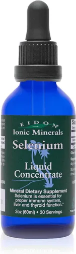 Eidon Ionic Minerals Concentrado líquido de selenio, gotas de selenio para hombres y mujeres, suplemento de selenato de sodio para adultos, apoya un