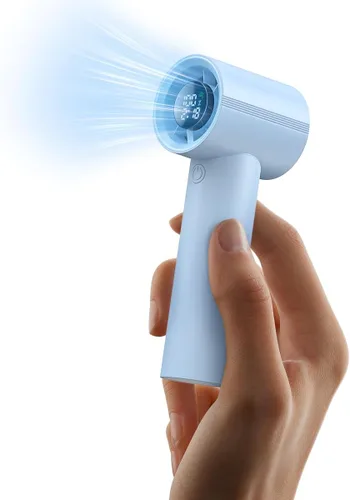 Miniatura 9 de Ventilador de mano portátil, velocidad (1-199) Potente mini ventilador turbo, motor de alta velocidad de 30000 RPM