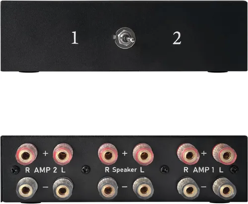 Miniatura 11 de Y.D.F Interruptor conmutador RCA de 4 vías bidireccional, canal de sonido HiFi AV L/R 2 en 4 salidas o 4 en 2 salidas, divisor selector estéreo RCA