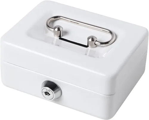 Miniatura 17 de Decaller - Caja de dinero con ranura para niños, caja de dinero pequeña con bandeja para dinero y cerradura de llave, 6 1/5 pulgadas x 5 pulgadas x