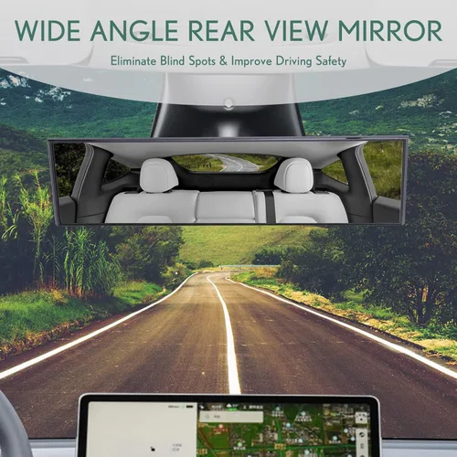Miniatura 3 de Espejo universal de gran angular con clip, espejo retrovisor panorámico plano HD, antirreflejo, tinte transparente, accesorios para automóvil, SUV