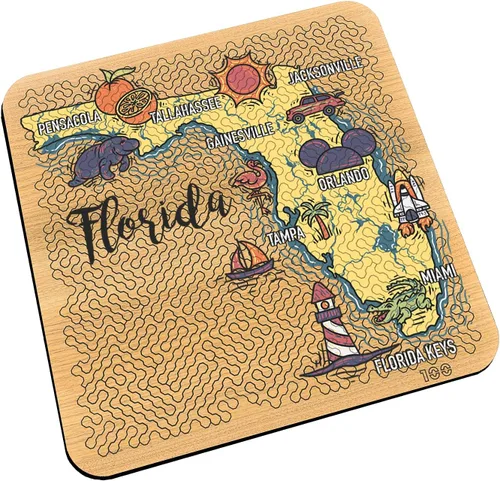 Miniatura 12 de Torched Mind Bending - Rompecabezas impreso en color con mapa del orgullo estatal (Texas) Rompecabezas duro para adultos 100 piezas Formas