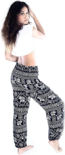 Miniatura 3 de Pantalones bohemios, pantalones harem, de yoga, para mujer, para la playa