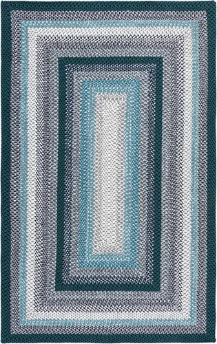 Miniatura 40 de SAFAVIEH Alfombra Lavable Colección Trenzada para Exteriores - 2' x 3', Multicolor, Hecha a Mano y Reversible, No Desprende Pelusa y Fácil