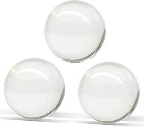 Miniatura 3 de CHENGXINWENHUA Juego de 3 orbes para cuencos y jarrones, bola de esfera de cristal de 3 pulgadas de diámetro, esfera de cámara y orbe de fotografía