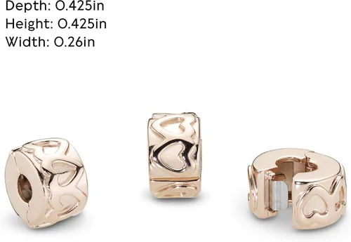Miniatura 5 de PANDORA Joyería Row of Hearts Rose Charm Metal no aplica