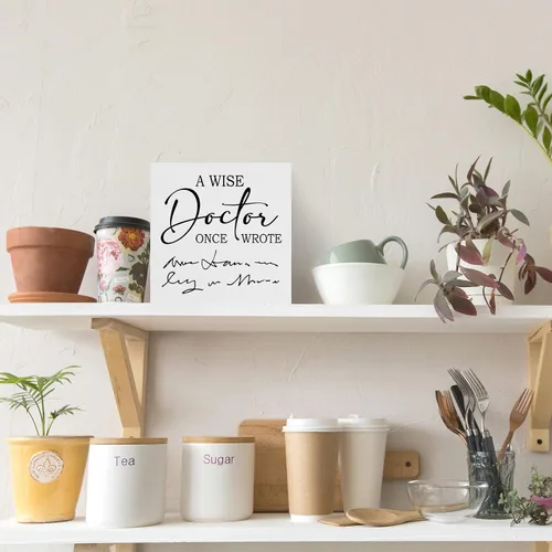 Miniatura 5 de Creoate Letreros decorativos, regalos divertidos para compañeros de trabajo, regalos de dentista para hombres, regalos para el día del médico