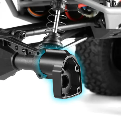 Miniatura 5 de Juego de piezas de actualización de carcasa de eje de portal trasero para UTB18 1/18 RC Crawler Car - Hecho de latón, mecanizado CNC de alta